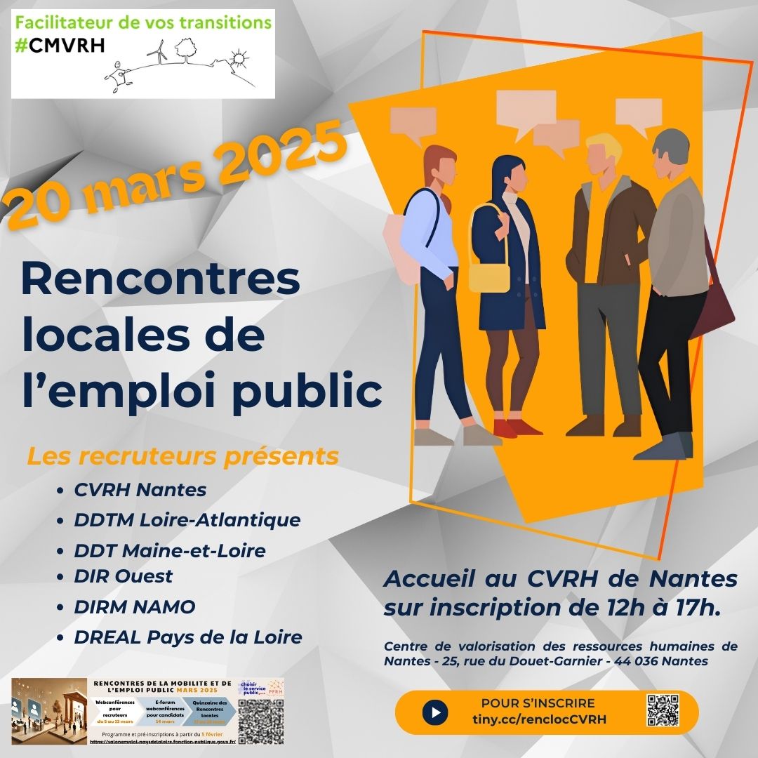 Affiche des rencontres locales - 20 mars 2025 - CVRH de Nantes