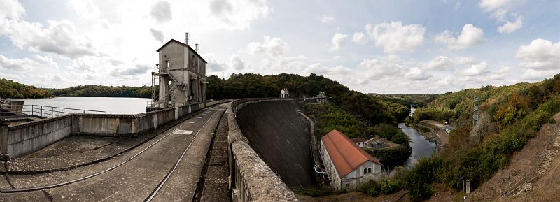 Barrage d'Éguzon, dans l'Indre (36), 2020