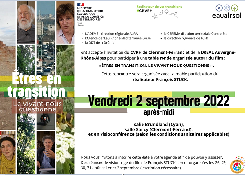 Projection-Debat Etre en Transition le 2 septembre 2022